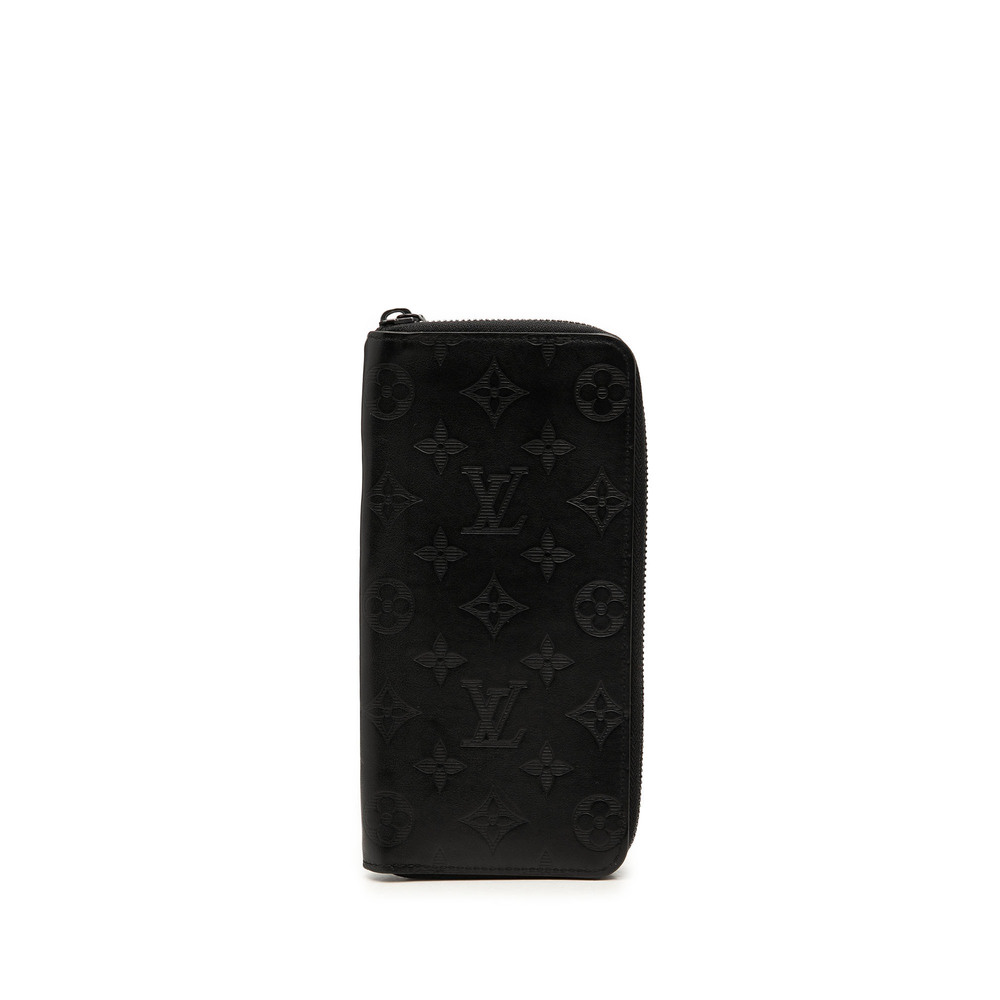 Pre-Loved Louis Vuitton Monogram Shadow Vertical Zippy Long Wallet